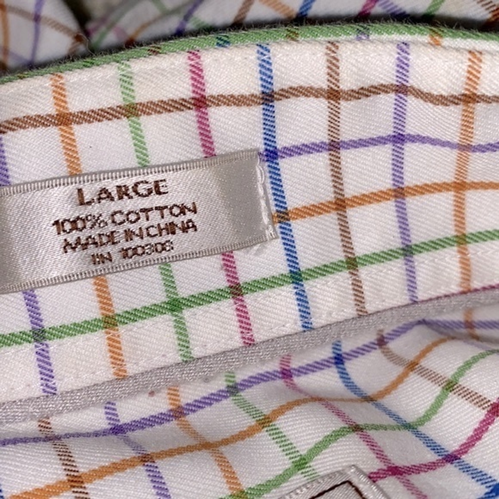 Peter Millar size large button down cotton shirt - image 5