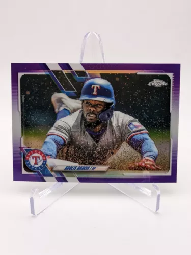 💥 2021 Topps Chrome Update Adolis Garcia Purple Refractor #USC-64 Texas Rangers