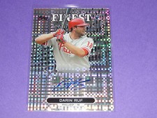 2013 Topps Finest DARIN RUF Rookie Autograph Xfractor SP/149 Phillies CREIGHTON