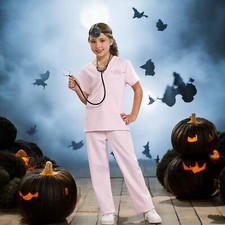 VETERINARIAN VET ANIMAL DOCTOR CHILD HALLOWEEN COSTUME GIRLS SIZE MEDIUM 8-10