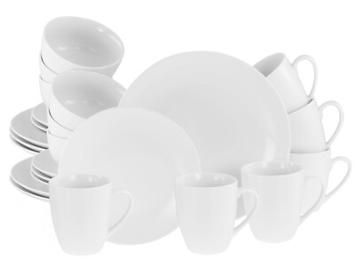 CreaTable - Luna - Kombiservice 24-tlg (Weiss)