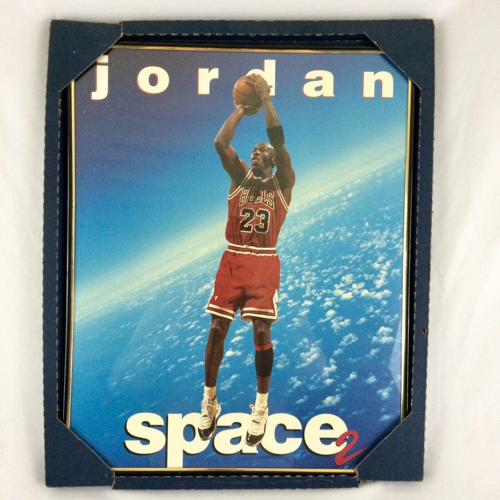 VTG Michael Jordan Space 2 Poster Framed New Old Stock Chicago Bulls 1995  NBA | eBay