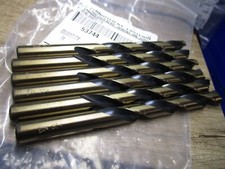  6 7/16" Hi-Molybdenum Steel 135  Split Point Black  Gold Finish Jobber Drill