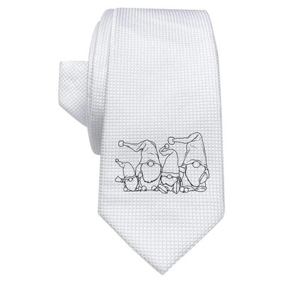 Weiße Krawatte/Krawatte ''Gonk Family'' mit Geschenkbox (AT00012157)