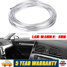 Door Edge Guard universal car door edge guards 6 Meter Protector Chrome Silver