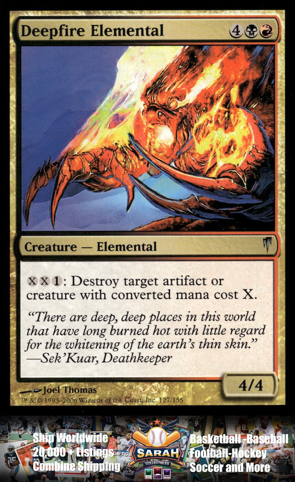 Coldsnap #127 Deepfire Elemental