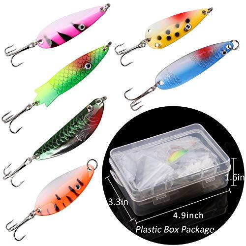 Fishing Spoons Lures Kit 30pcs Hard Metal Colorful Spinner Baits Casting  - Image 4