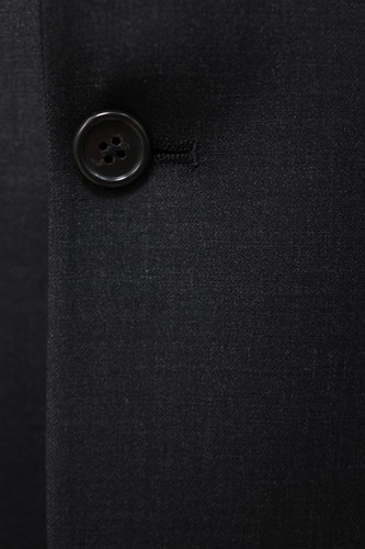 HART SCHAFFNER MARX mens solid charcoal wool sport coat suit jacket blazer 42 L - Picture 8 of 14