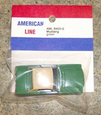 "NEW" JOHNNY LIGHTNING T JET GREEN/TA MUSTANG PULL BACK HO BODY UNDER AMER LIN