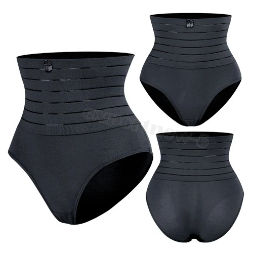 Women's Compression Shapewear Panties High Waist Thong Tummy Control Body Shaper - Picture 23 of 35