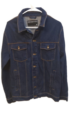 Empyre Men's Jorden Raw Blue Denim Jacket Size M