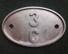 Cast Shed Plate Aluminium Replica 3C Rycroft 1950-1960 Railway Railwayana