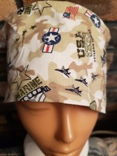 UNITED STATES MARINE CORPS HANDMADE SURGICAL SCRUB CAPS