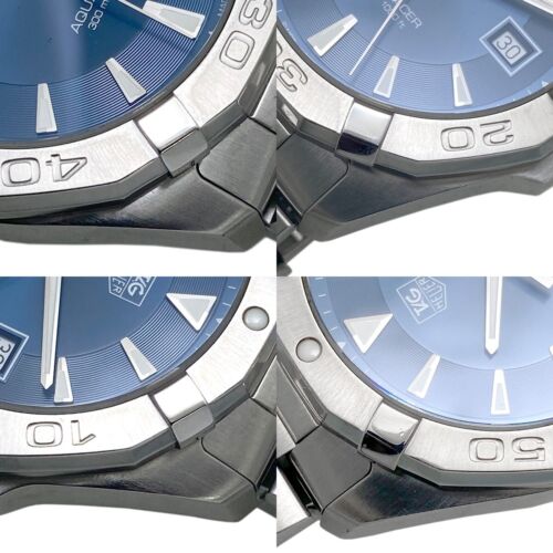 Tag Heuer Aquaracer Men's Quartz QZ Date Blue Dial WAY1112 Working - Picture 7 of 9