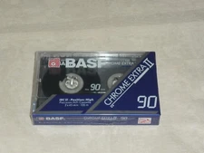 Vintage BASF CHROME EXTRA II 90min Blank Cassette Tape BRAND NEW & SEALED