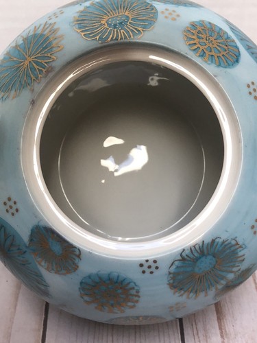 Blue Chrysanthemum Fujita Kutani Tea Set ~ Porcelain Teapot + 4 Lidded Cups MINT - Picture 11 of 20