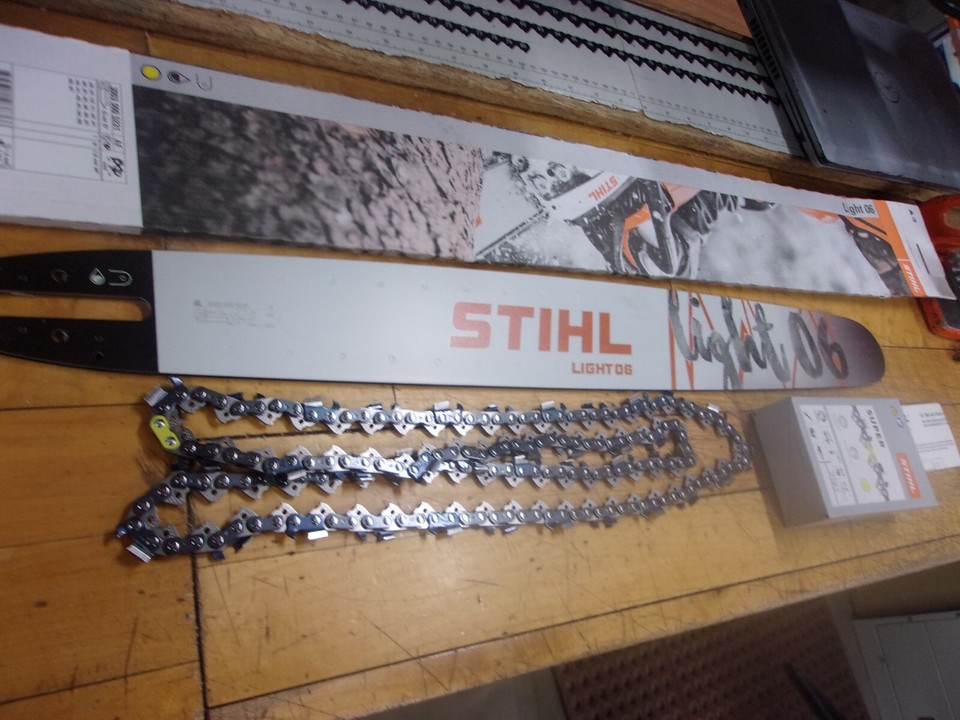Stihl 25" Lt Guide Bar 3/8" .063" 84DL OEM 3003-000-5231 Chain 36RS-84 ...