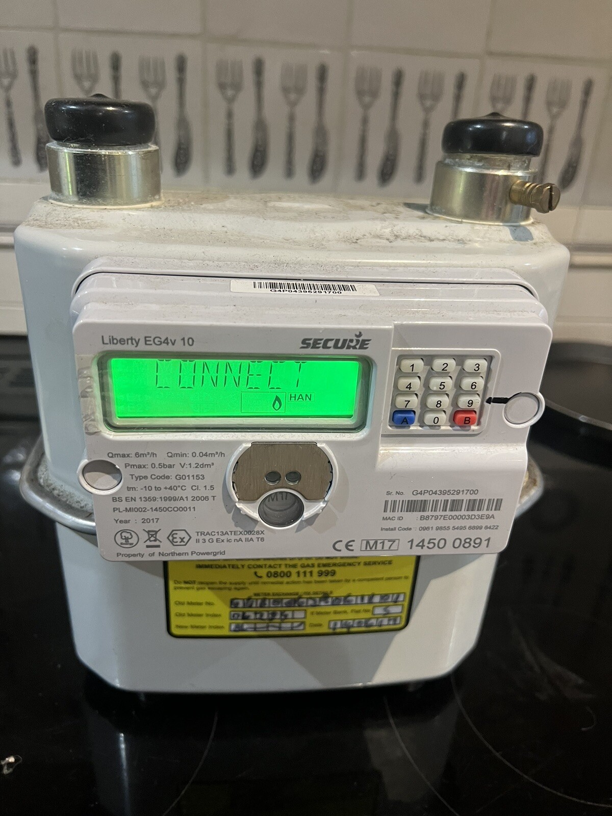 Gas Meter Eg4v 10 Secure Gas Meter eBay