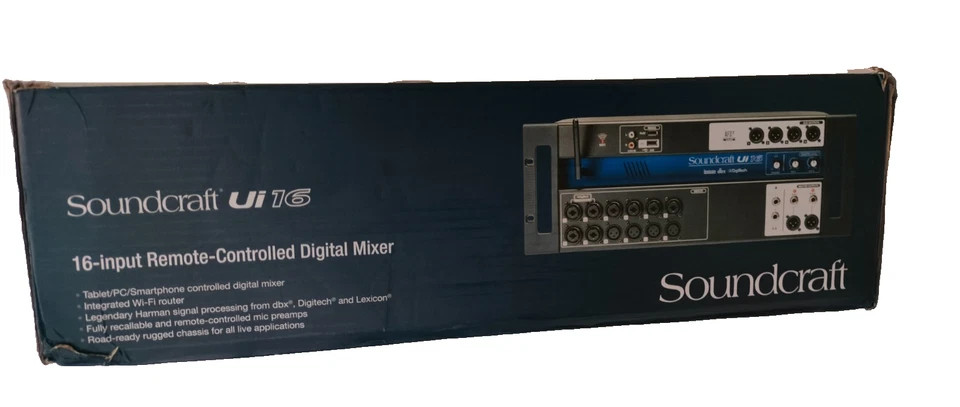 Soundcraft Ui16 Digitalmischpult – 16-Kanal Stagebox mit WiFi-Fernsteuerung,MWSt - Bild 2 von 2