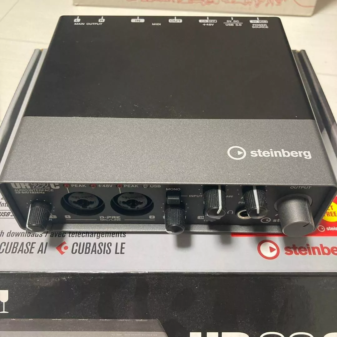 Steinberg UR22C 2x2 USB 3.0 Audio Interface with Cubase AI and Cubasis LE  used