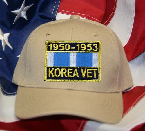 KOREAN WAR VETERAN HAT PATCH CAP 1950-1953 RIBBON US ARMY MARINES NAVY AIR FORCE - Picture 16 of 16