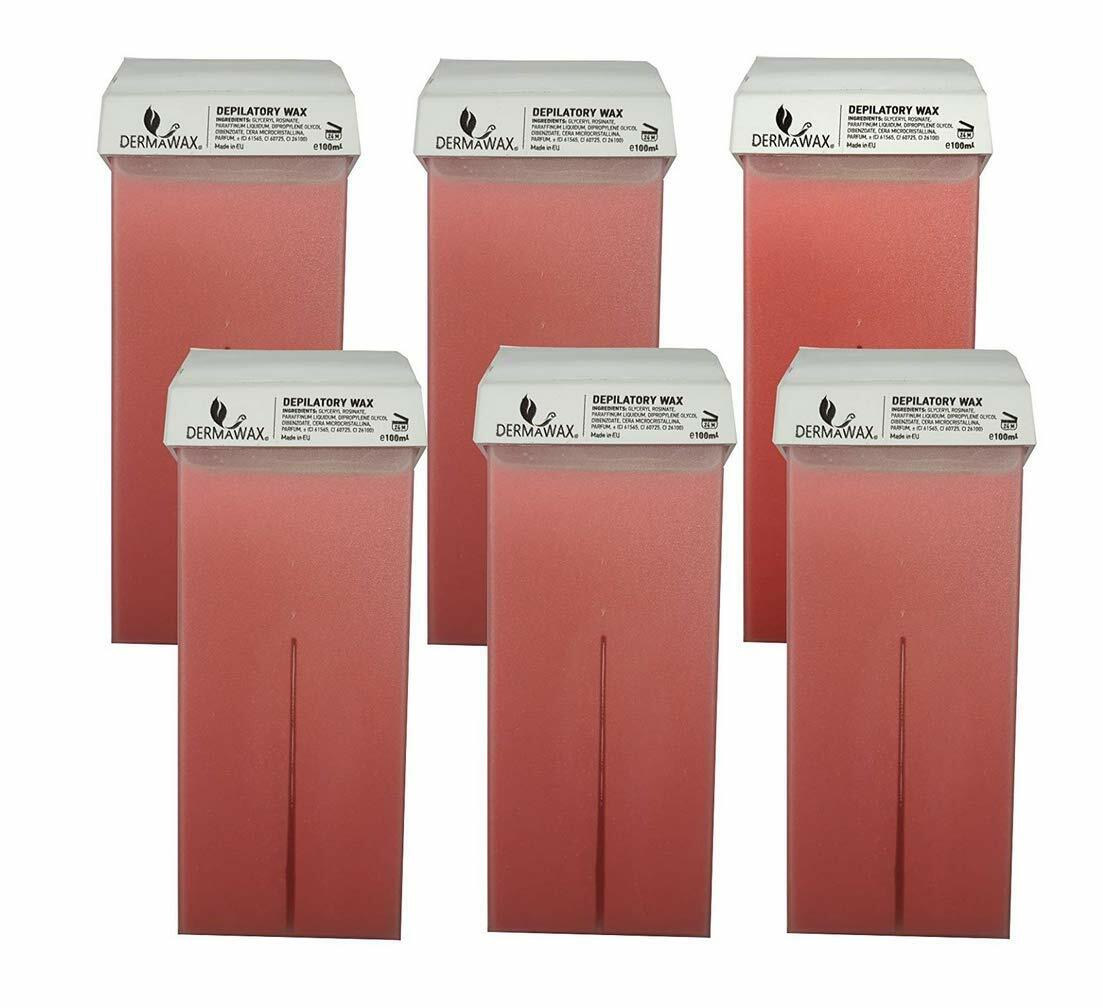 Derma Wax Pink 6 X 100 ML CERA cartucce, cartucce di cera calda, Cera depilatori