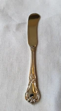 Weidlich Ancestry Sterling Silver Solid Flat Handle Butter Spreader 6" No Mono