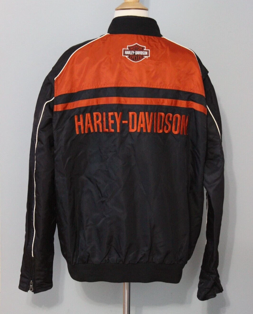 Harley-Davidson Mens Casual Jacket Moto Ride Bar & Shield Black