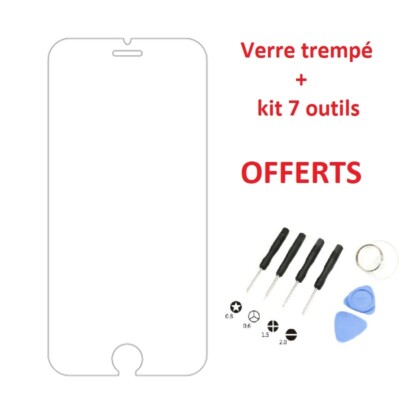 Kit écran LCD + Vitre Tactile Pour IPhone 7 Blanc - Visiodirect - Outils Et Colle Inclus - Neuf