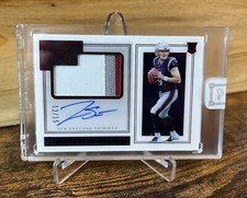 2019 PANINI ONE Jarrett Stidham RC RPA AUTO RUBY /15 SSP - 3 COLOR PATCH NASTY