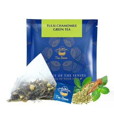 TEA SENSE Tulsi Kamille Grün Tee 15 Teebeutel Weltweit