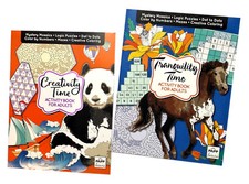 Adults Color by Number Dot to Dot Mazes Puzzles Activity Book Coloring Books