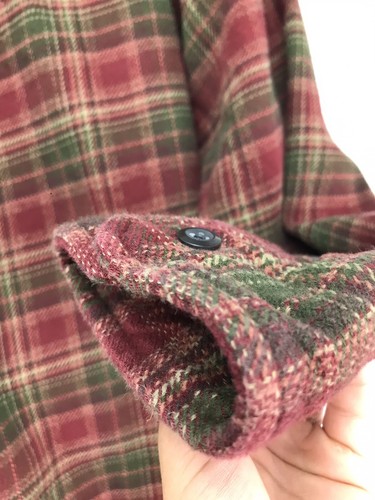 Mens ORVIS 2XL Long Sleeve Thick Woven 4 Pocket Button Up Long Sleeve Red Shirt - Picture 10 of 13