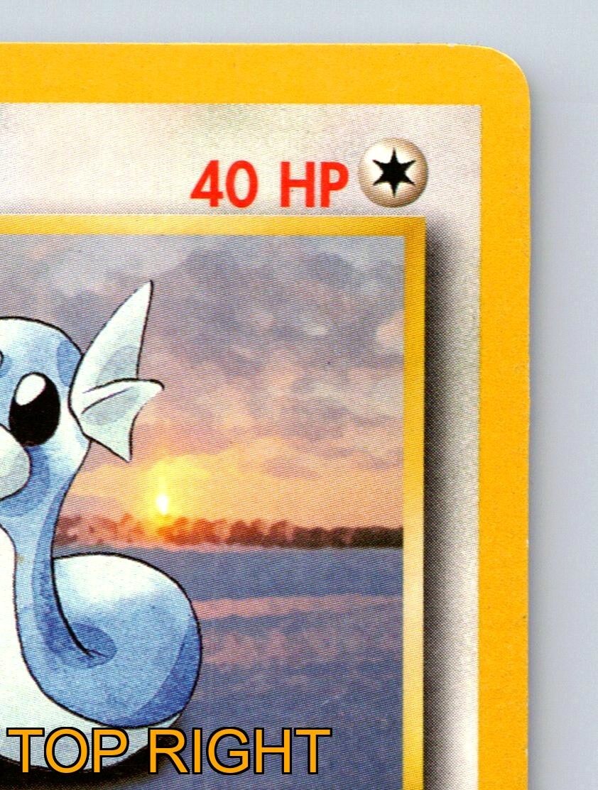 Dratini 40 HP Dragon Pokémon Pound Attack Card Yellow Background