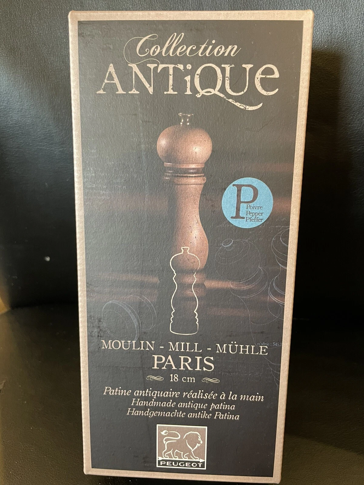 Antique Collection Peugeot System Pepper Mill - Paris - 18 Cm, Nice Age Wood
Opens in a new window o