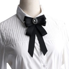 Butterfly Bow Tie Rhinestone Ribbon Women's College School Dress Gift Ties