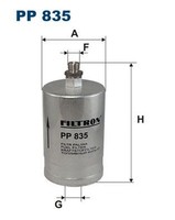 Kraftstofffilter Filtron PP 835 FÜR Ferrari Mercedes Puch Treibstofffilter