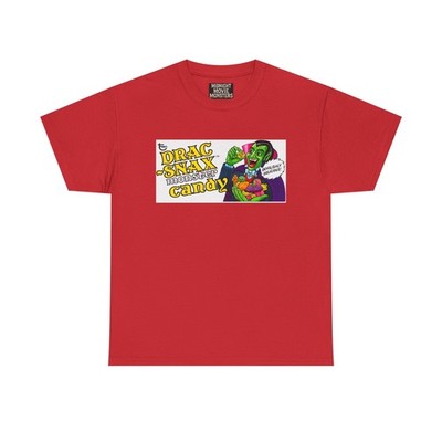 Drac-Snax Monster Candy Dracula T-Shirt Unisex Tee Youth or Adult Fun Spooky 