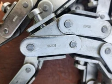 10' Stainless Steel Modified Tab Over Drag Chain Heavy Duty Lugged High Strength