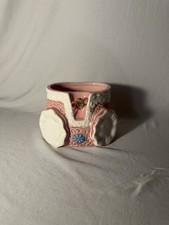 Vintage Relpo Pink Quilted Baby Bloomers Ceramic Planter