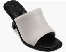 DKNY Women's Reading Evening Heeled Sandal Mule - Soft White - New In Box