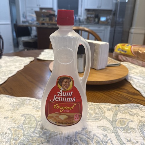 AJ Pancake Syrup Empty Syrup Bottle. 24 Fl oz.