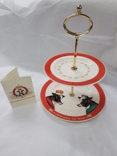 Anchor Celebrating 125 Years Cake Stand Two-Tier Porcelain - Z#4403