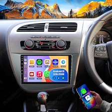 For Seat Leon MK2 2005-2013 CarPlay Android 13  9" Car Stereo 2+32G GPS WIFI FM