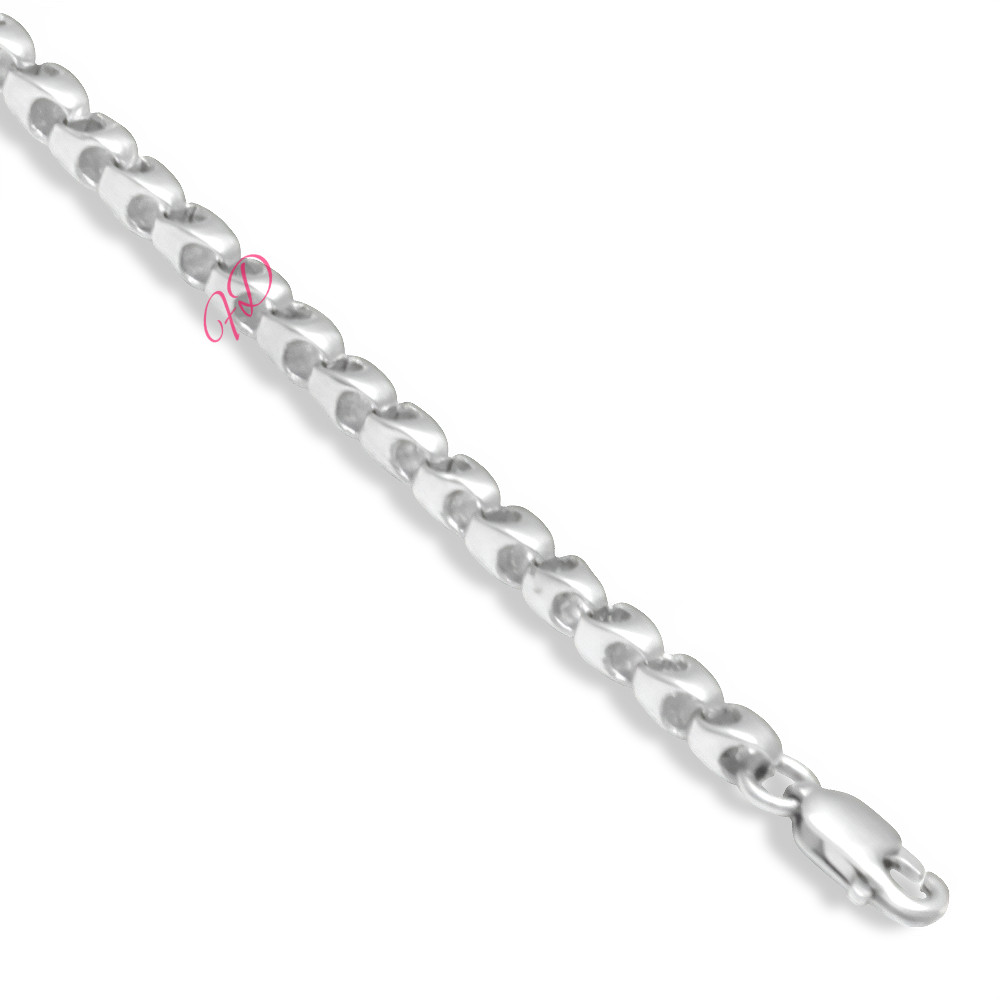 Unisex Platinum Chain Designer Width 4 MM Length 20 Inch Necklace PT950 image 8
