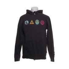 Vans, Kapuzenpullover, Größe: M, Grau/Mehrfarbig, Baumwolle, Print, Herren #GAM