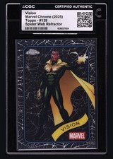 2025 Topps Chrome Marvel Spider Web Refractor Vision /399 #139 CGC AUTH 🔥🔥🔥