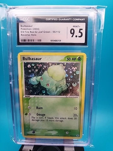 bulbasaur reverse holo 55/112 cgc 9.5