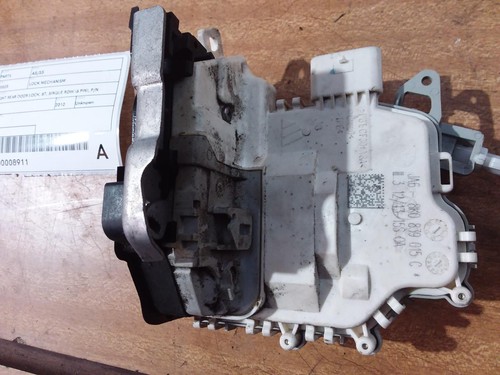 AUDI A5 LOCK MECHANISM LEFT REAR DOOR LOCK, 8T, SINGLE ROW (6 PIN), P/N 8K083901