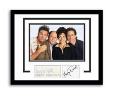 Jerry Seinfeld & Larry David Autographed Signed 11x14 Framed Photo ACOA